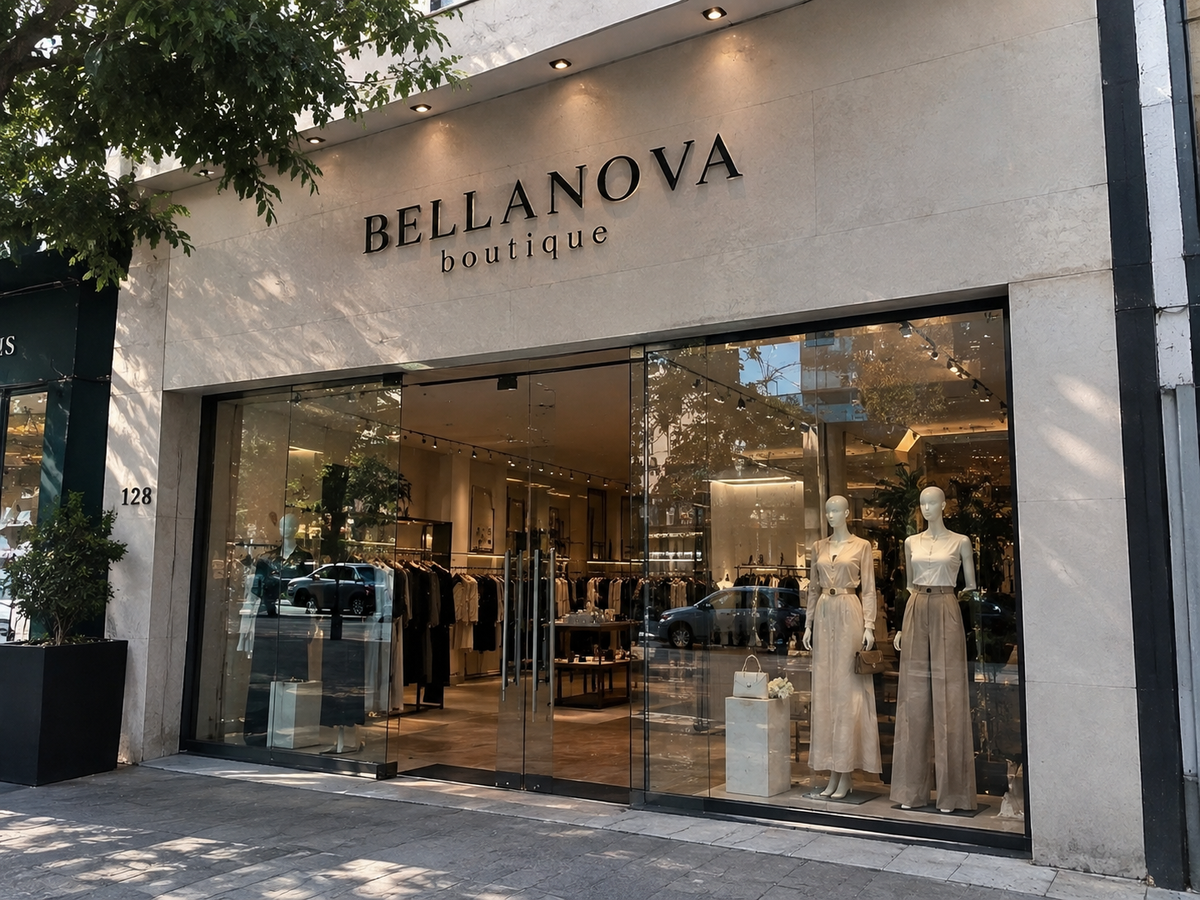 Señora en una tienda BELLANOVA boutique