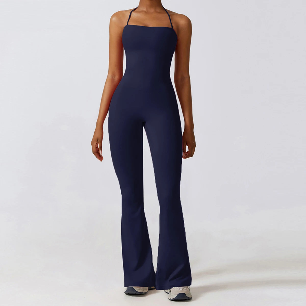 Jumpsuit Acampanado Halter – Moldea tu Figura